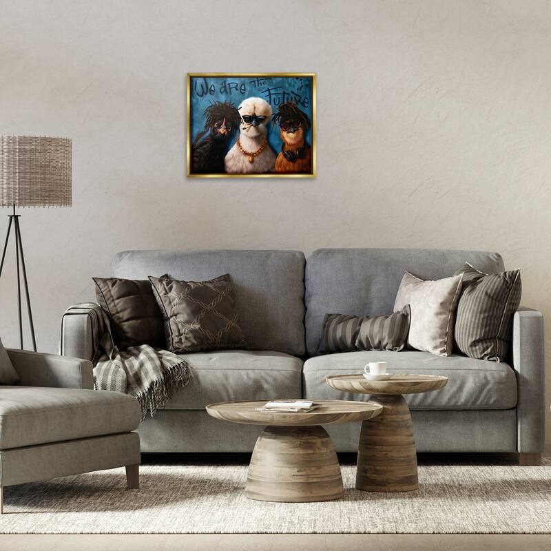 Stupell We Are The Future Birds Framed Floater Canvas Wall Art Design By Lucia Heffernan