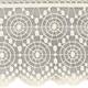 Authentic Hotel and Spa 100% Turkish Cotton Arian Cream Lace Embellished Hand Towel