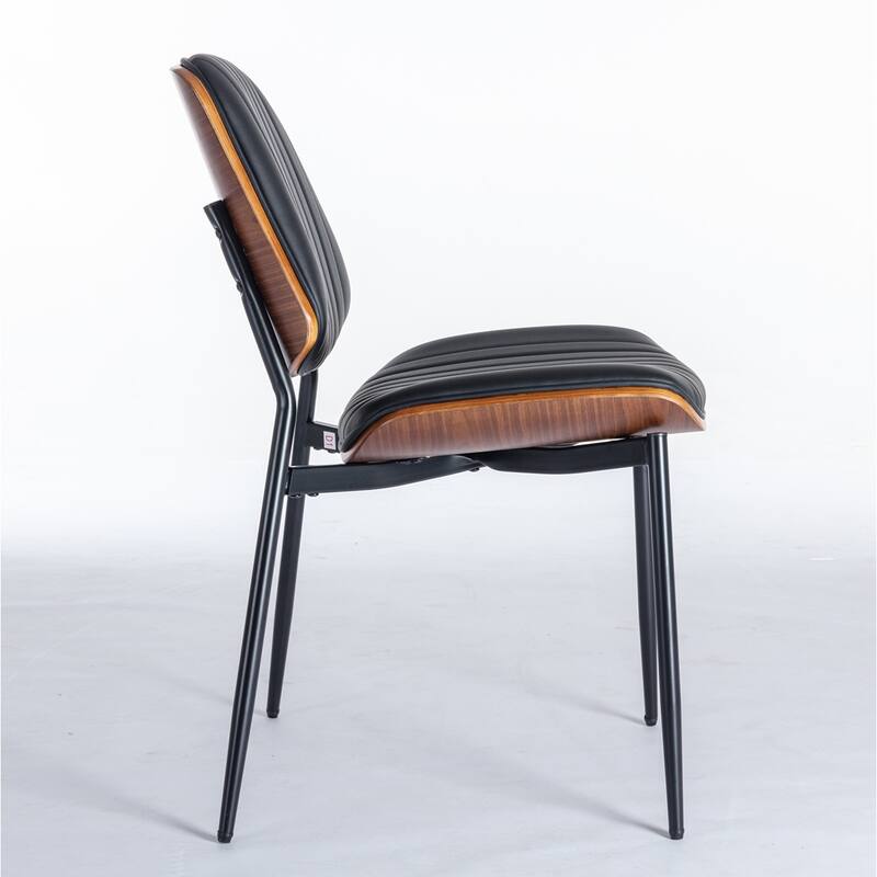 2PCS PU Dining Chair With Adjustable Foot