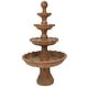 preview thumbnail 2 of 13, Large Tiered Ball Outdoor Water Fountain Backyard Garden Feature - 80"