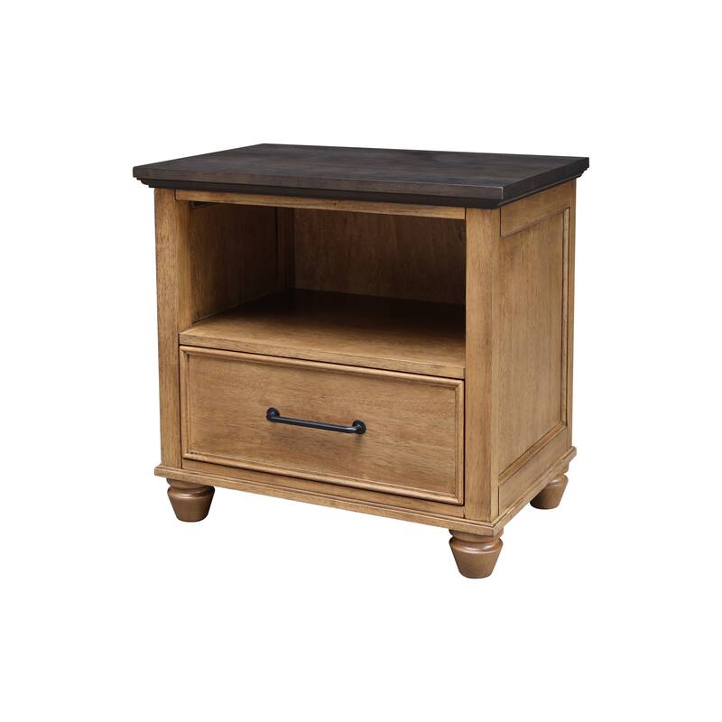 International Concepts Solid Wood 1-Drawer Nightstand
