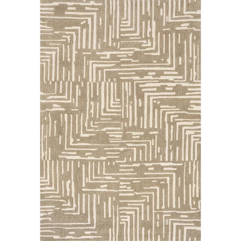 Nuloom Kamala Geometric High-Low Wool Area Rug