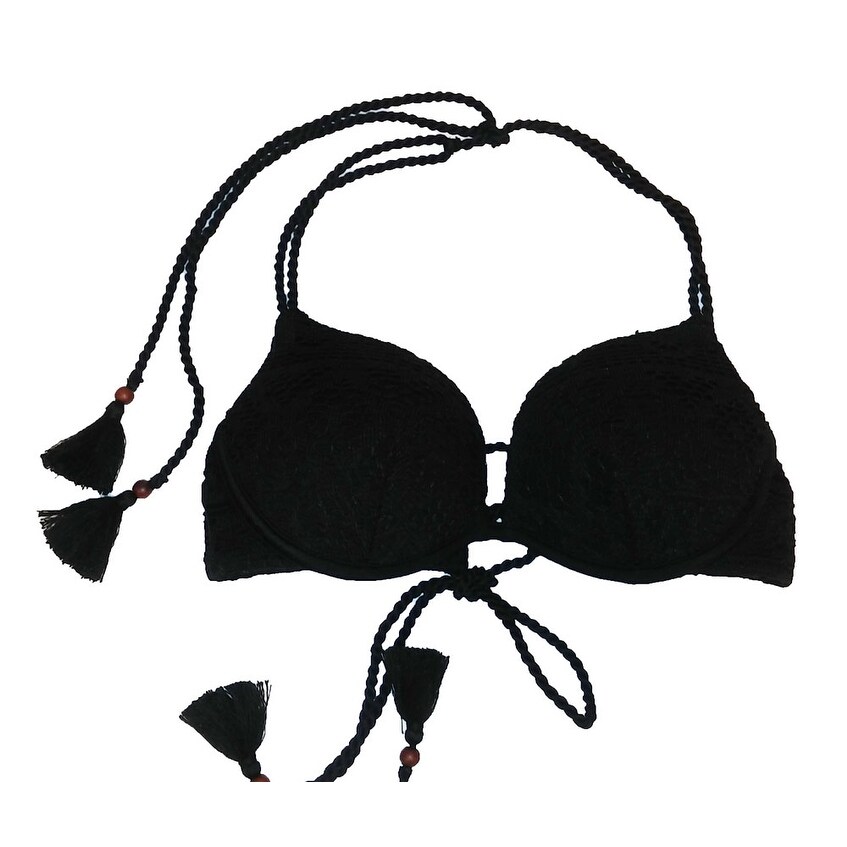 victoria secret black bikini top
