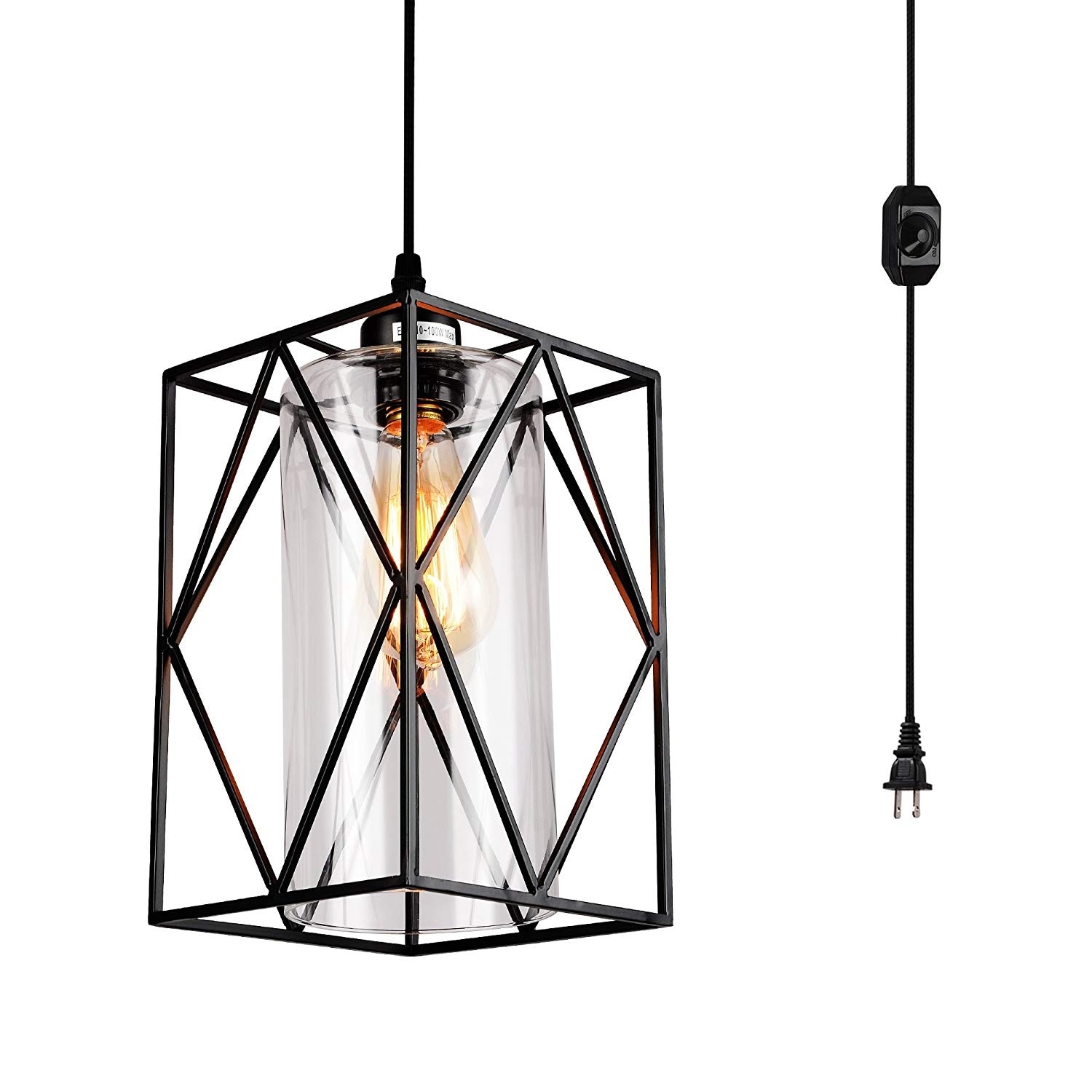 Plug in pendant light with dimmer 2025