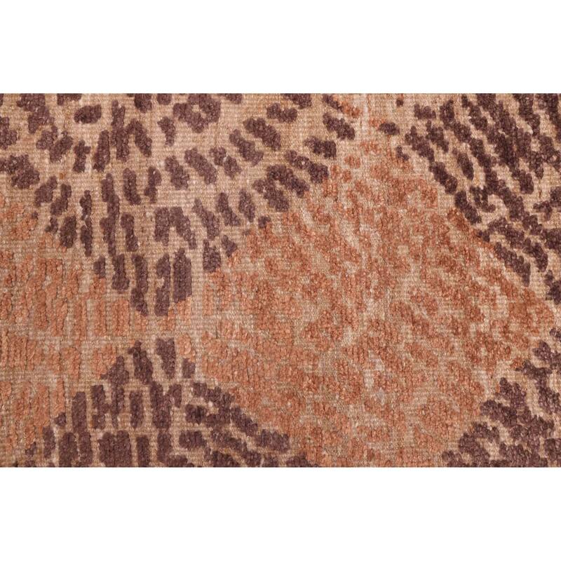 ECARPETGALLERY Hand-knotted Tangier Brown Wool Rug - 8'2 x 10'3