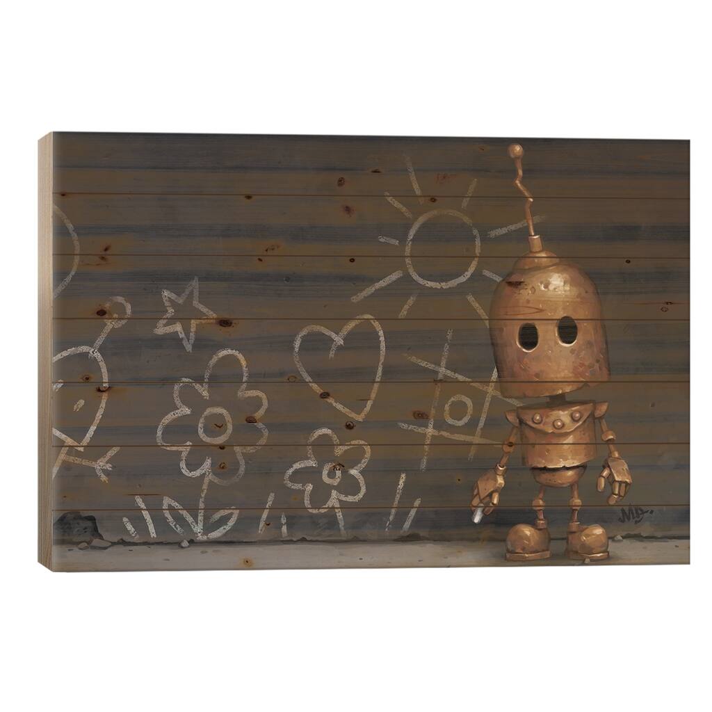 Lexicon Print On Wood by Matt Dixon - Multi-Color