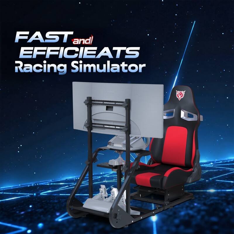 Enhanced and Stable Racing Wheel Cockpit, Compatible With Fanatec, Logitech adjustable driving simulators, excluding handbrake