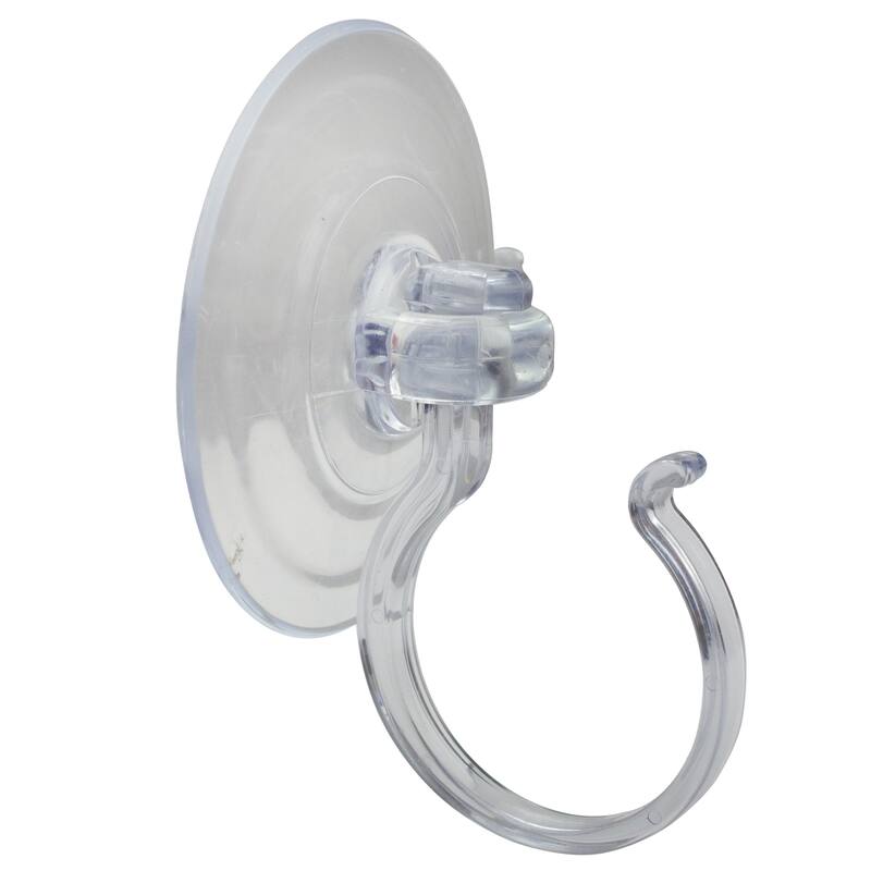 4" Clear Large Suction Cup Christmas Wreath Hook