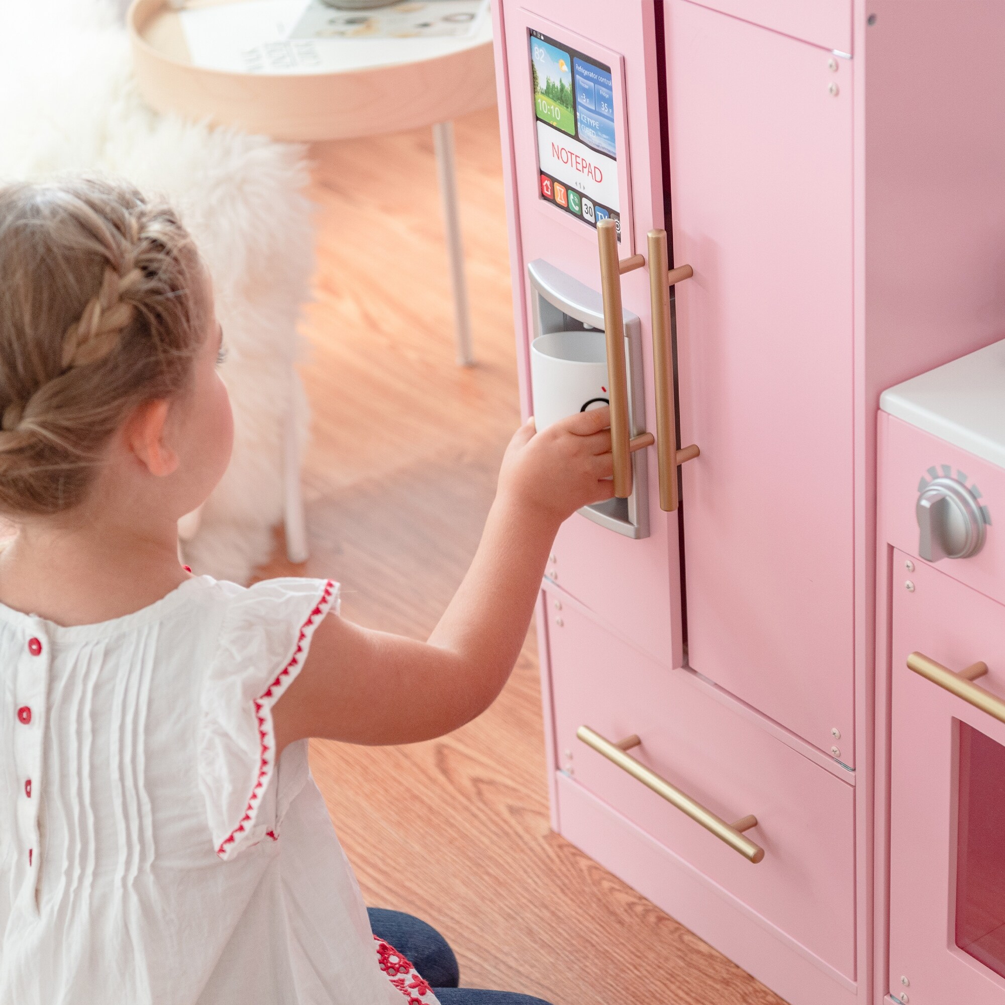 teamson pink play kitchen