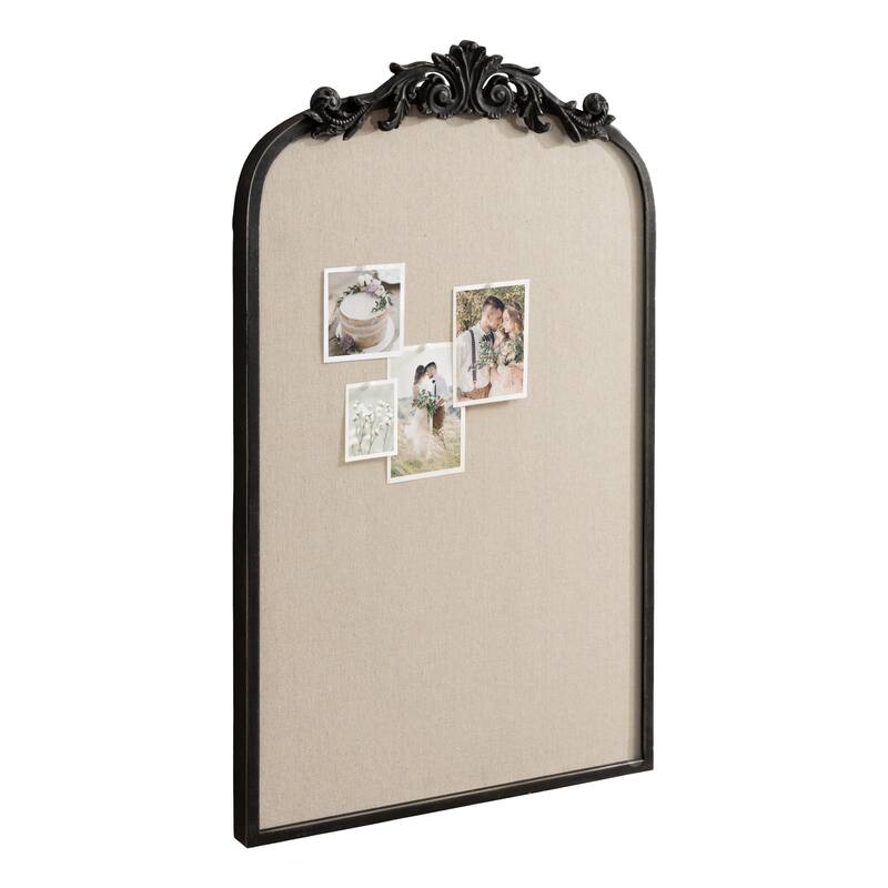 Kate and Laurel Arendahl Arch Framed Pinboard - 19x31 - Black