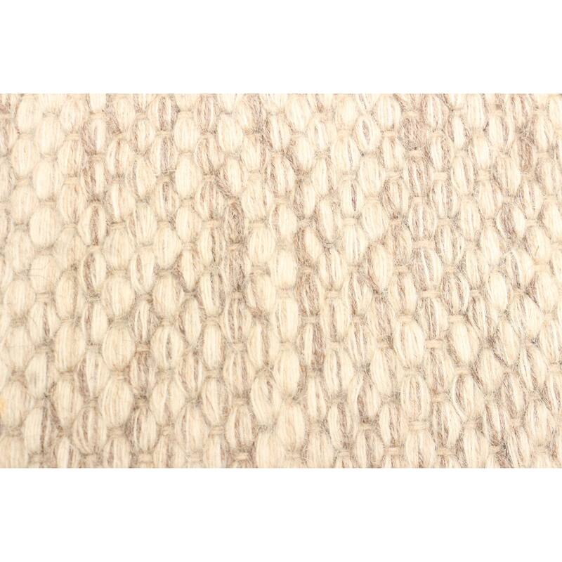 ECARPETGALLERY Braid weave Sienna Tan Wool Rug - 5'1 x 7'5
