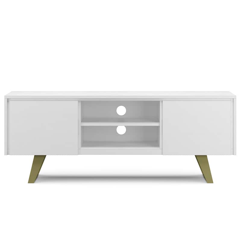 WYNDENHALL Mitchell WOOD Modern Industrial TV Media Stand For TVs