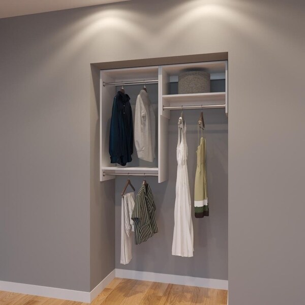 Modular Closets 4 Ft Closet Organizer System - 48 inch - Style A