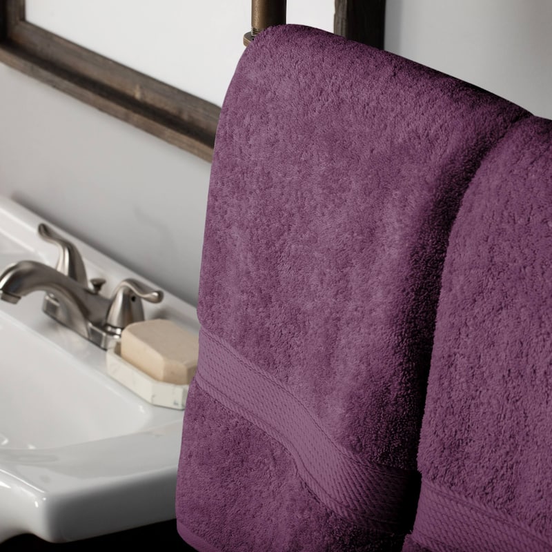 Superior Egyptian Cotton Pile Heavyweight Bath Towel Set of 2