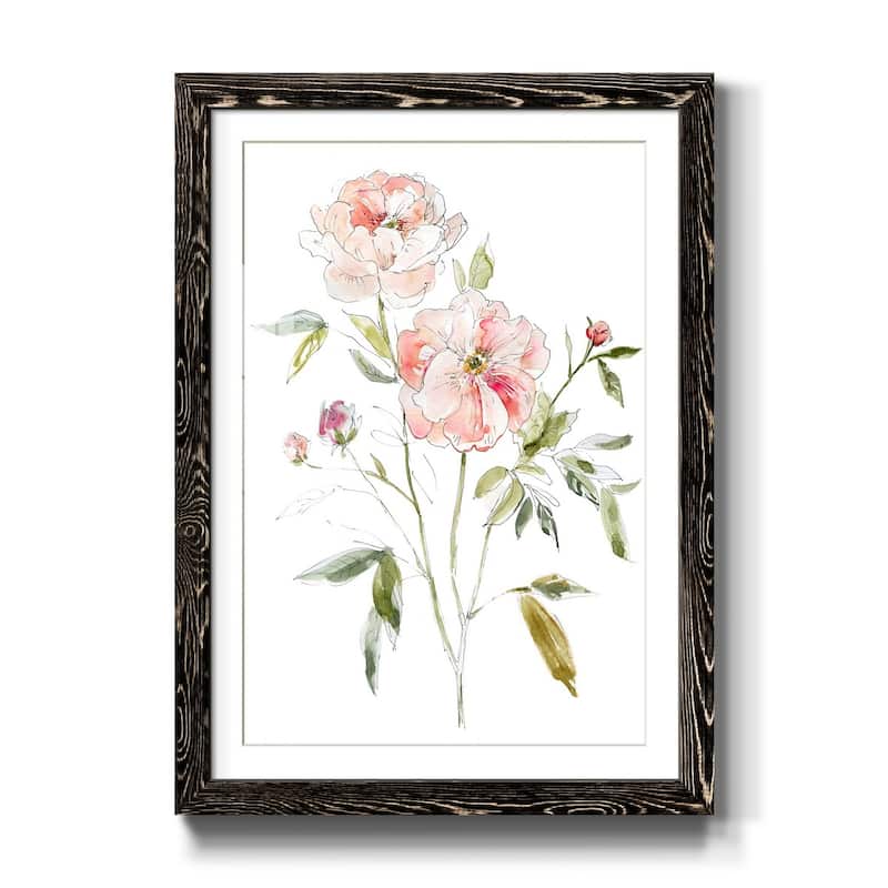 Sketchbook Cottage Rose I-Premium Framed Print - Ready to Hang