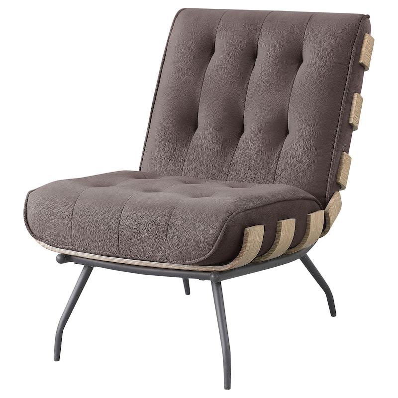 Aloma Upholstered Tufted Armless Accent Chair