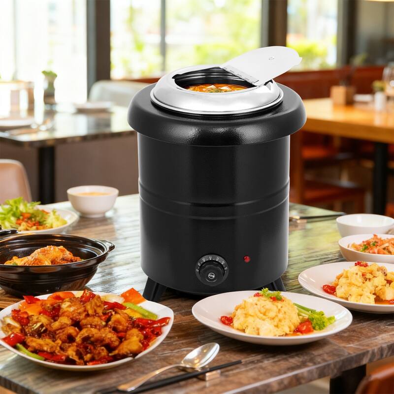 Commercial Soup Warmer Kettle Food Warmer, Electric Soup Pot