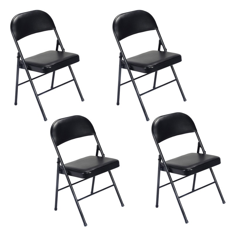 Leather folding on sale chair