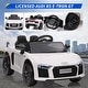 preview thumbnail 38 of 41, 12V Kids Ride On Toy Car, Licensed by Audi Toy Car with Remote Control