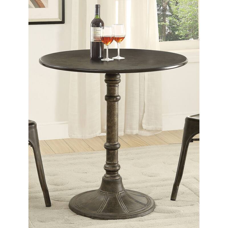 Oswego Round 30-inch Bistro Dining Table Bronze - Bronze