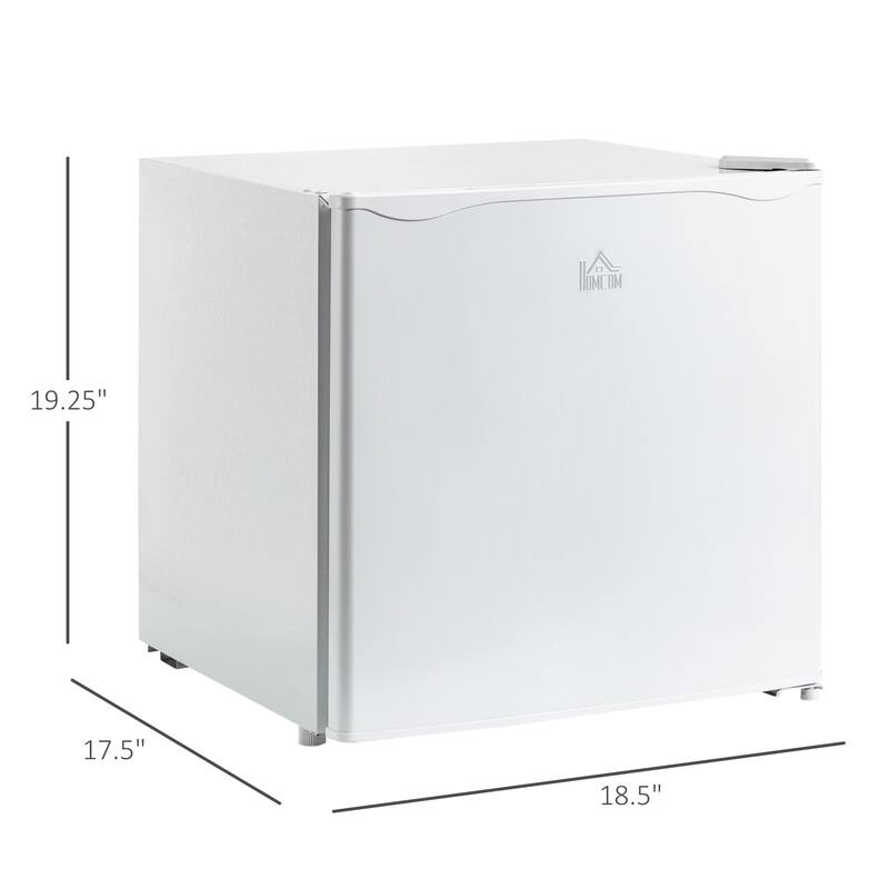 HOMCOM Mini Freezer Countertop, 1.1 Cu.Ft Compact Upright Freezer with Removable Shelves, Reversible Door for Home