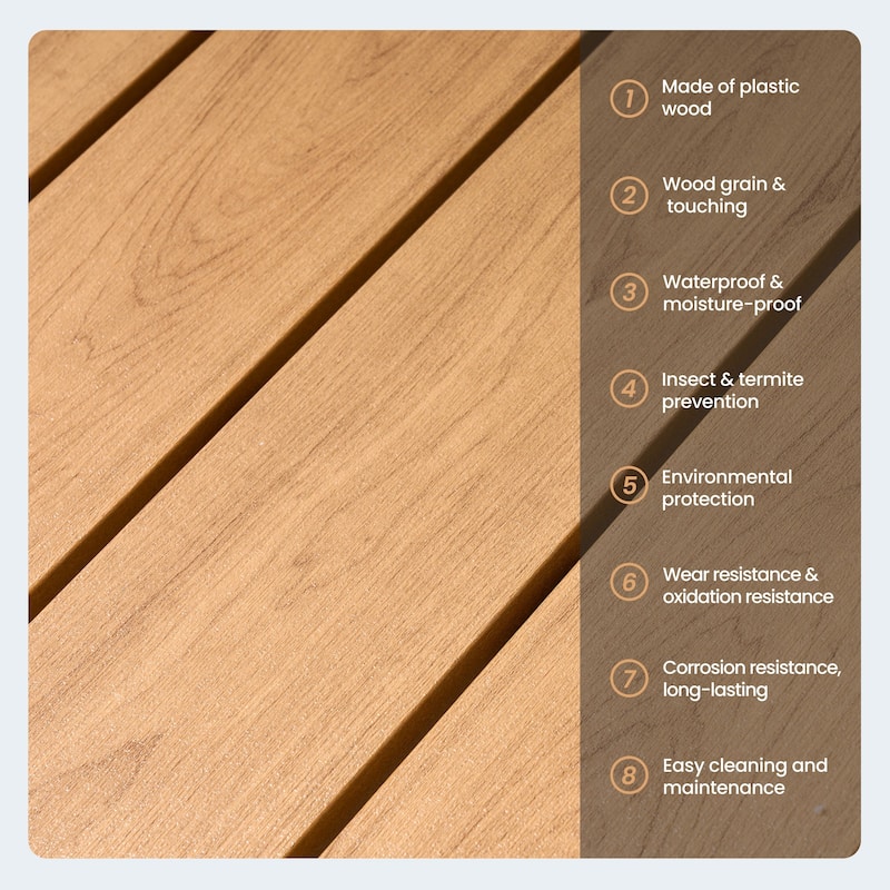 Outdoor Dining Set 8 Aluminum Folding Chairs with Adjustable Back and Rectangule Dining Table with Umbrella Hole