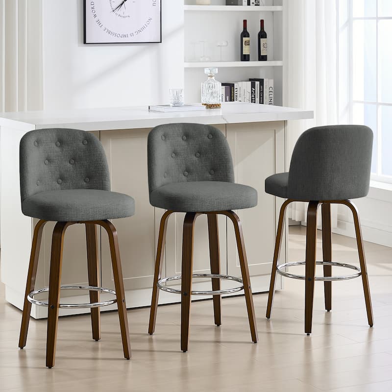 26"/29" Swivel Bar Stools/ Counter Stool with Bentwood Legs