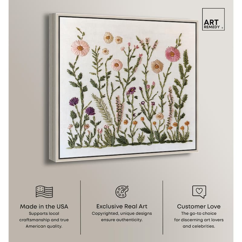 Wildflower Patch III Canvas by Art Remedy