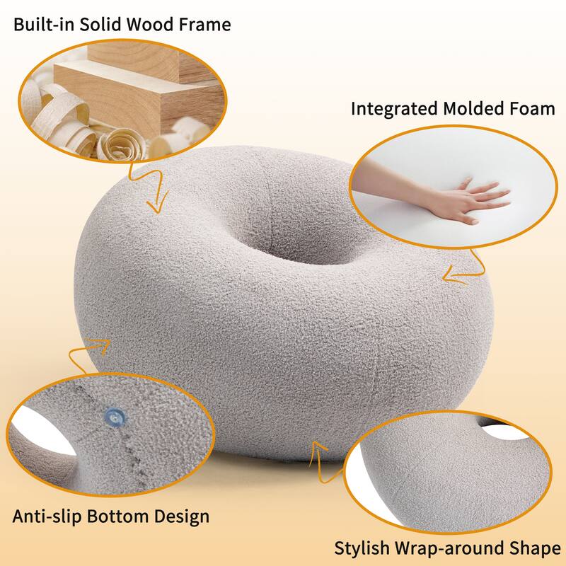XINMICS 29.72" Modern Style Donut Lazy Sofa
