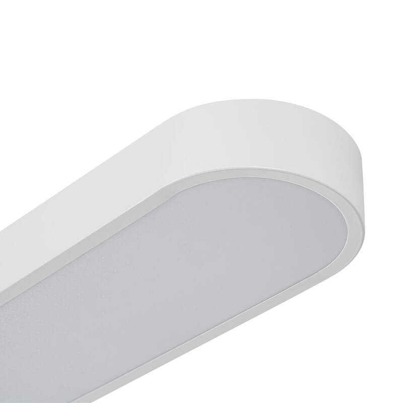 Contemporary Dimmable LED Streamlined Oval Flush Mount 31.5in
