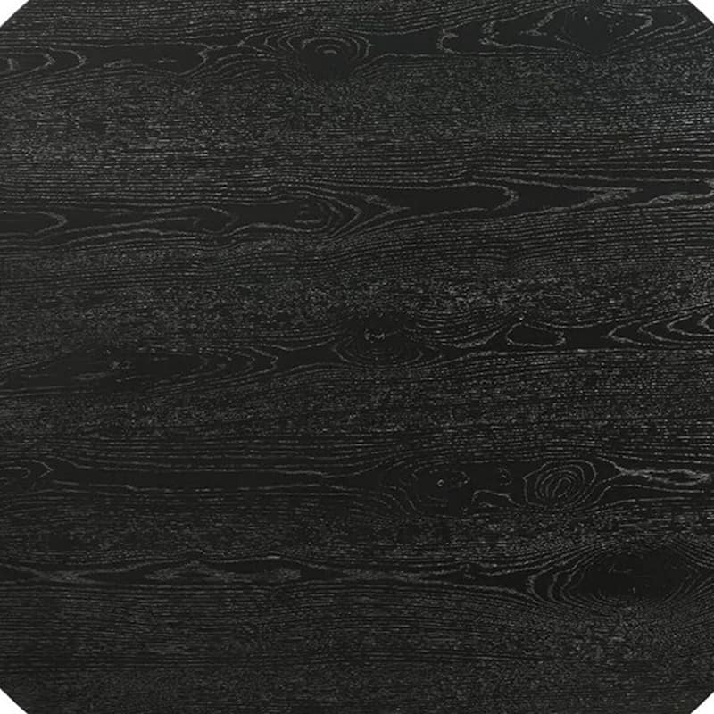 Kily Coffee Table, Cone Pedestal Base, 29 Inch Round Top in Black