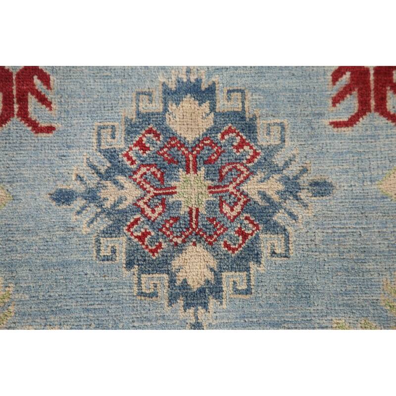 All-Over Kazak Oriental Area Rug Wool Carpet - 9'2" x 11'10"