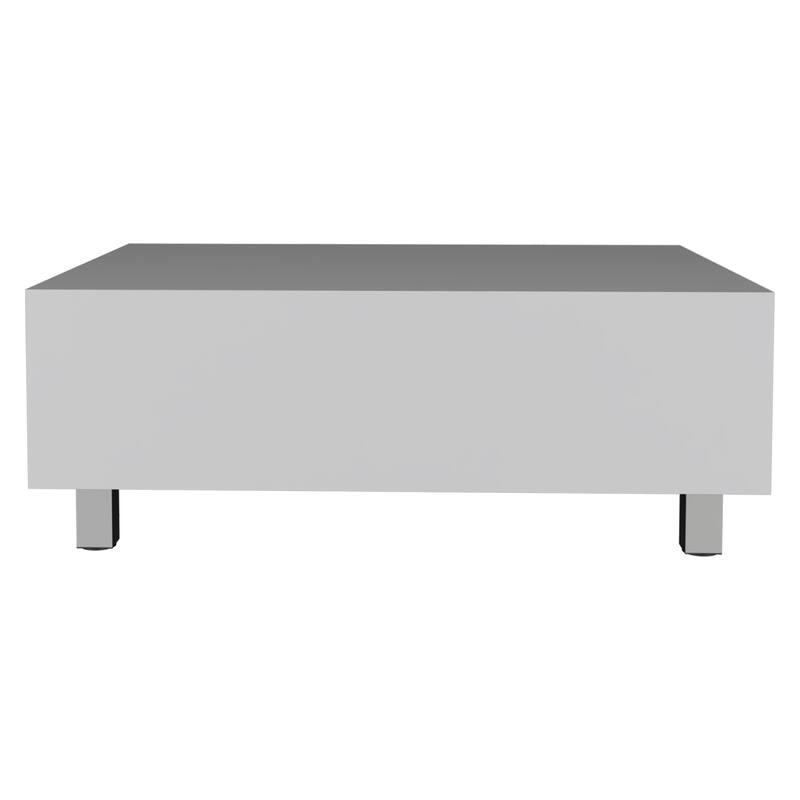 TUHOME Gambia Coffee Table with Lift Top, Concealed Storage and 4 Legs