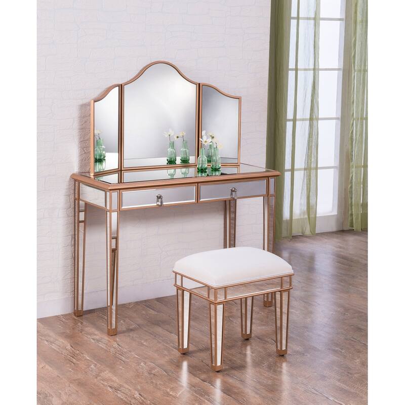 Elegant Lighting Contempo Two Drawer Dressing Table