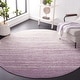 preview thumbnail 97 of 162, SAFAVIEH Adirondack Vera Modern Ombre Distressed Area Rug 8' Round - Cream/Purple