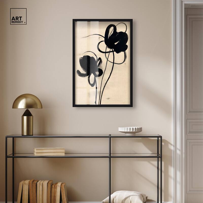 Florals in the Minimal I Shadowbox by Art Remedy