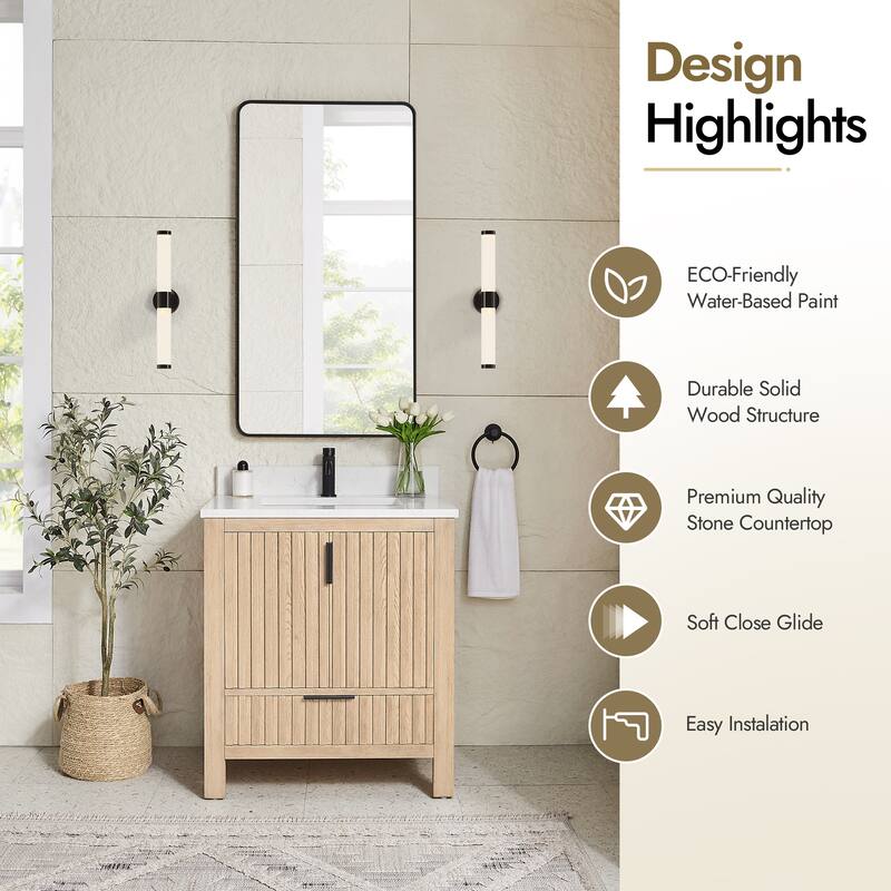 Shenzhen Bath Vanity with Composite Stone Top without Mirror