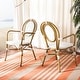 preview thumbnail 11 of 13, SAFAVIEH Outdoor Living Rosen Stacking Indoor/Outdoor Arm Chair (Set of 2) - 20" W x 23.5" D x 35" H