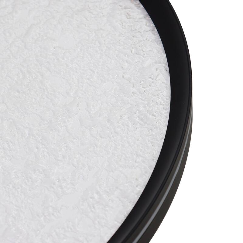 Artcraft Luna Integrated LED Flush Mount - Black