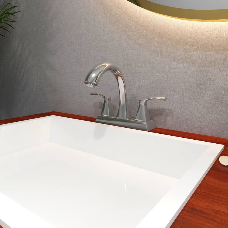 Bathroom Sink Faucet Centerset Bathroom Faucet 2 Handle Lavatory Faucet Hot and Cold