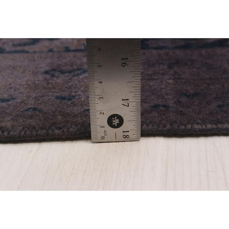 ECARPETGALLERY Hand-knotted Vibrance Purple Wool Rug - 6'1 x 8'10