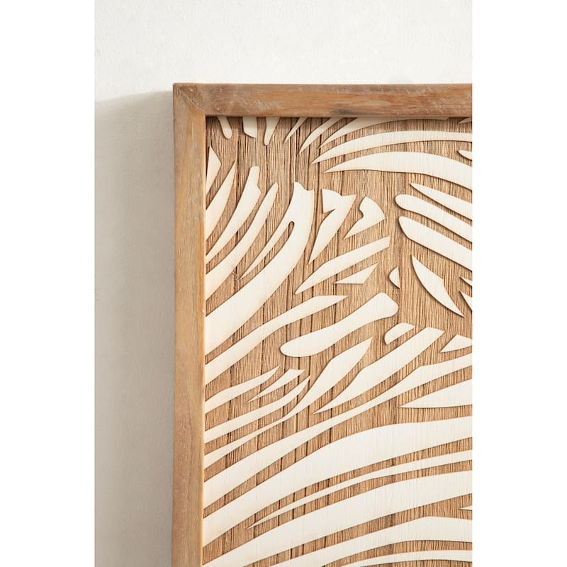 Kate and Laurel Sago Decorative Wood Art Plaque
