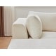 preview thumbnail 7 of 6, 140" U-Shaped Modular Sectional Sofa, 6-Seater Oversized Chenille Couch with Double Chaise, Ottoman & Pillows