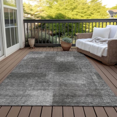 Machine Washable Indoor/ Outdoor Chantille Ombre Rug
