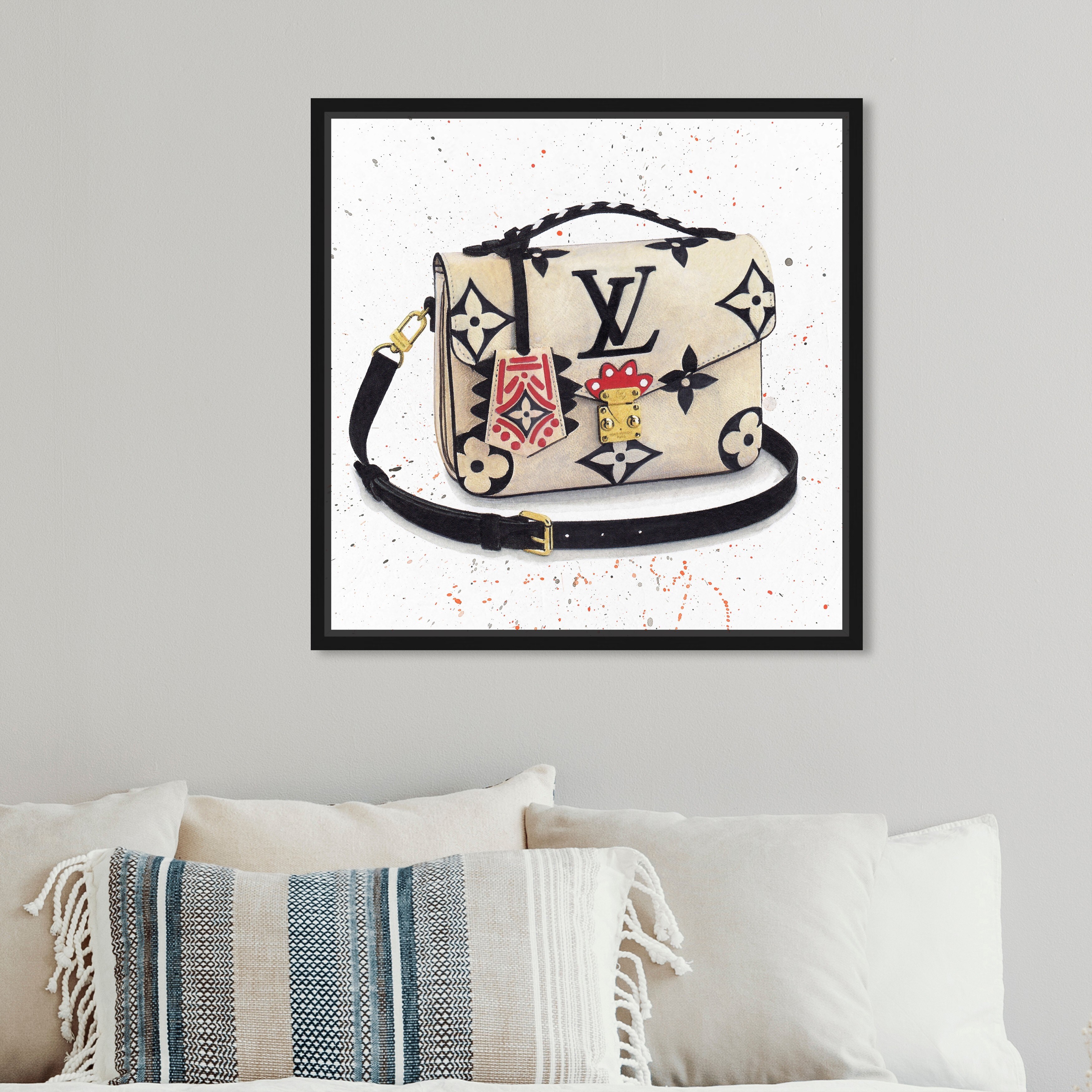 Oliver Gal Louis Vuitton LV Monogram Canvas Fashion Wall Art 16