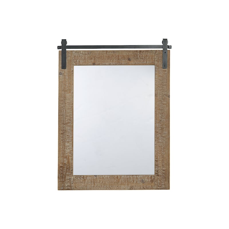 Lanie Antique Brown Accent Mirror - 24"W x 1"D x 32"H