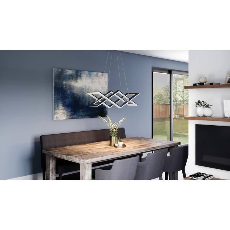 James Allan Axis 36" Wide LED Linear Chandelier