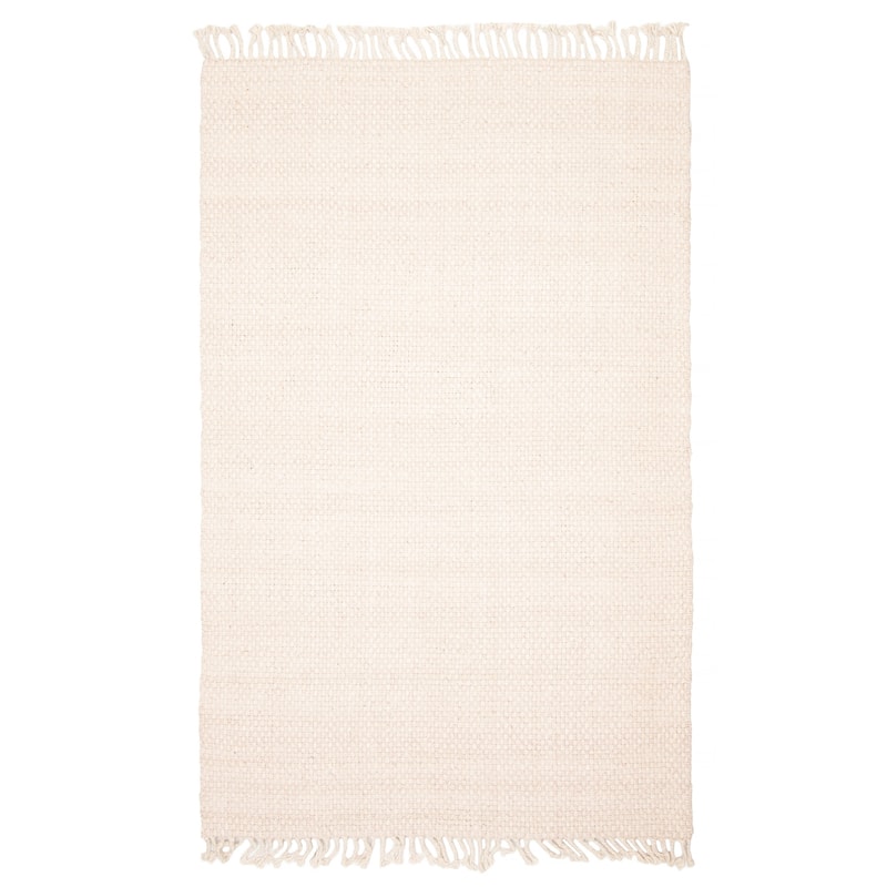 ECARPETGALLERY Braid weave Sienna Beige Wool Rug - 5'0 x 7'11 - Beige - 5'0 x 7'11