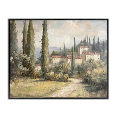 Stupell Villa Hidden in Trees Framed Giclee Art Design By Petal Prints Design