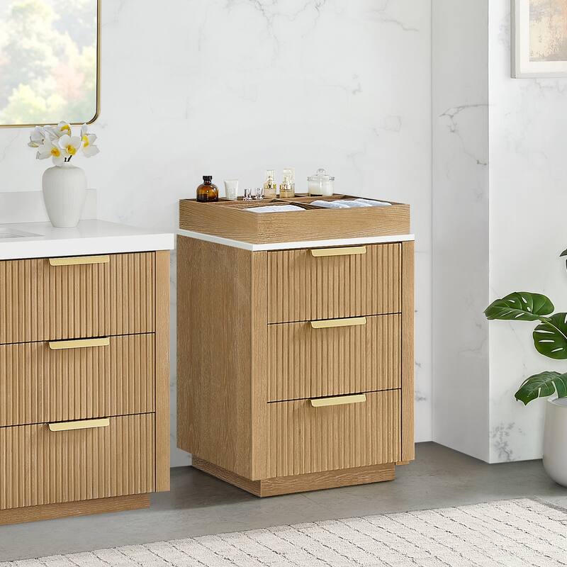 Santarem Solid Wood Partitioned Storage Cabinet